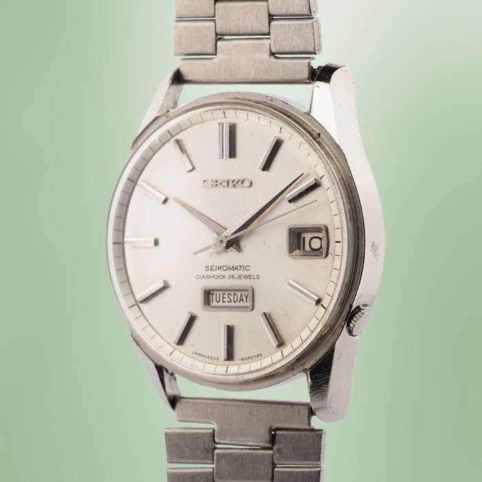 Seiko - Seikomatic "Weekdater Grammar of Design" Vintage Circa 1970 Ref. 6206-8040