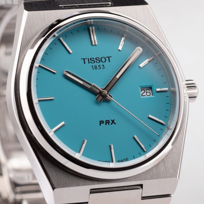 Tissot - PRX Quartz with custom turquoise dial