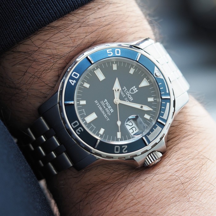 Tudor - Prince Date Hydronaut Tiger Blue Circa 1999 Ref. 89190P