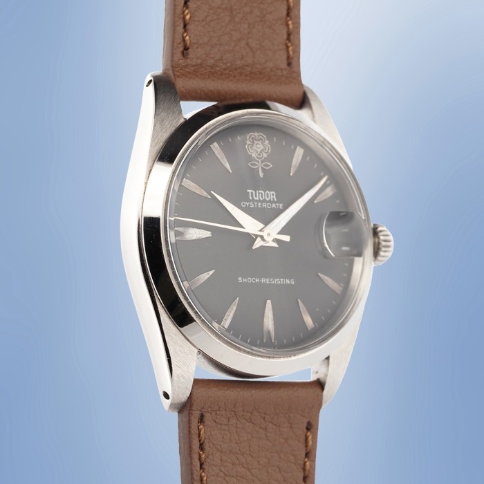 Tudor - Prince Oysterdate Big Rose Black Matte Dial Circa 1965 Ref. 7962