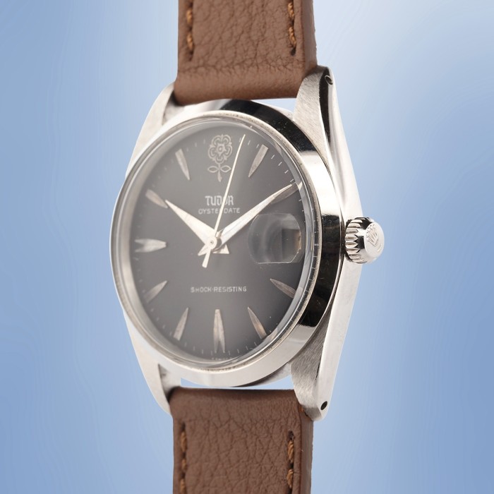 Tudor - Prince Oysterdate Big Rose Black Matte Dial Circa 1965 Ref. 7962