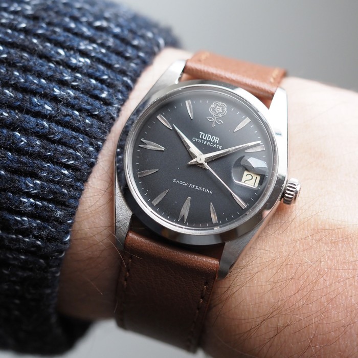 Tudor - Prince Oysterdate Big Rose Black Matte Dial Circa 1965 Ref. 7962