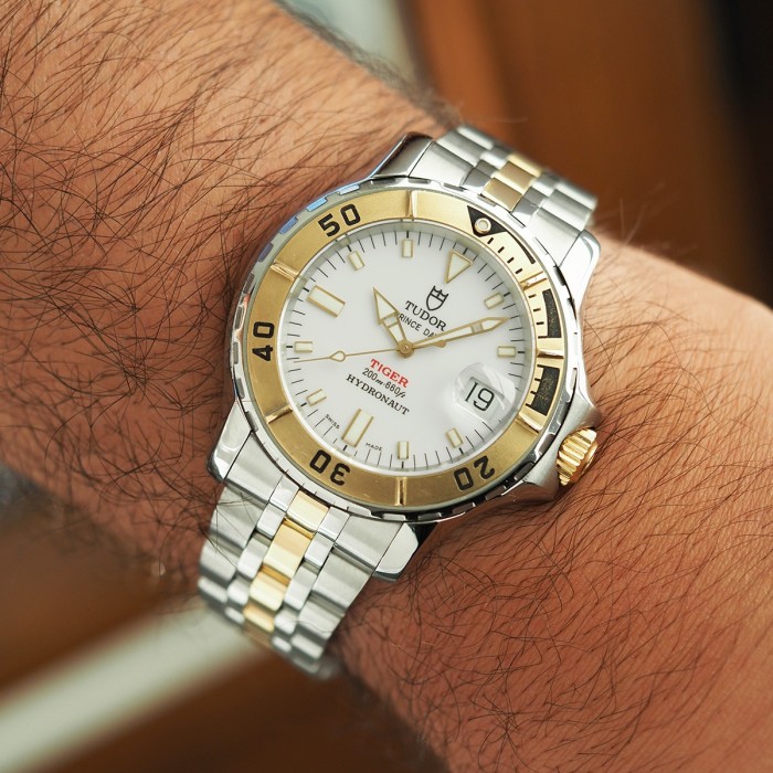 Tudor - Prince Date Tiger Hydronaut Two-Tone with Box Circa 2000 Ref. 89193P
