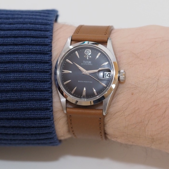 Tudor - "Big Rose" OysterDate 34mm Ref. 7974 Circa 1961