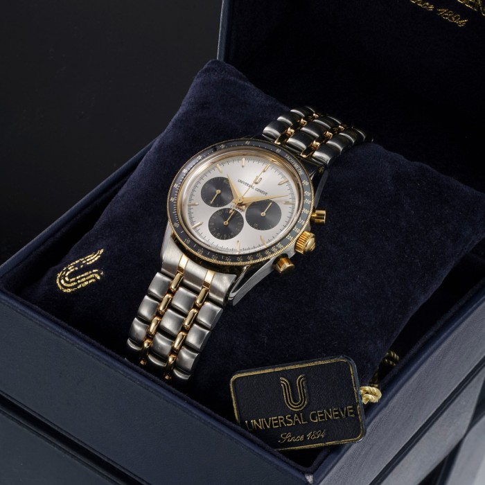Universal Genève - Compax Steel/Gold Ref. 284.475 with box
