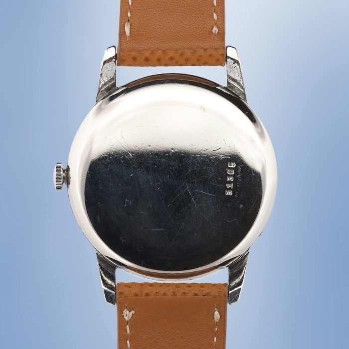 Universal Genève - Double Signed J.W. Benson London Triple Calendar Vintage Chromed 38mm Circa 1950 Ref. 31305