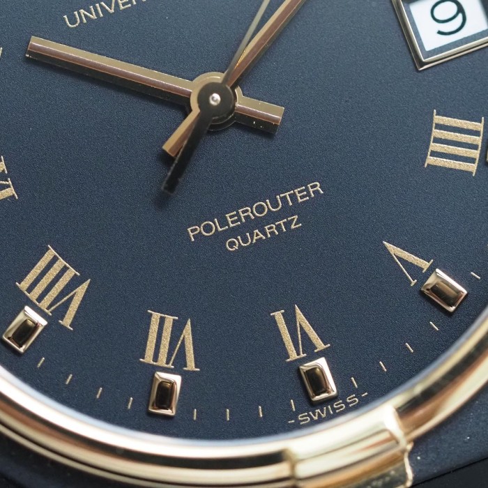 Universal Genève - NOS Polerouter Black PVD 31mm Quartz Circa 1990