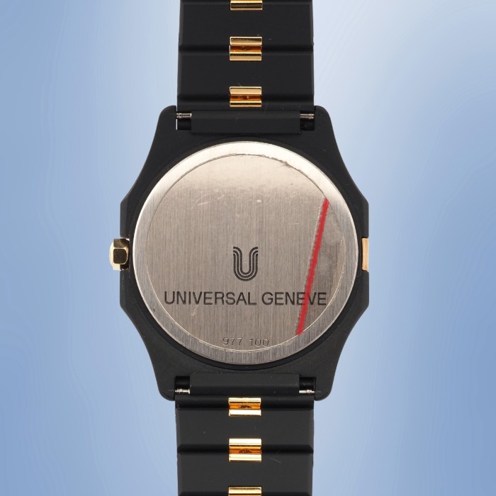 Universal Genève - NOS Polerouter Black PVD 31mm Quartz Circa 1990