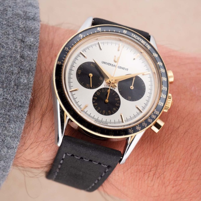 Universal Genève - Compax Steel/Gold Ref. 284.475 with box