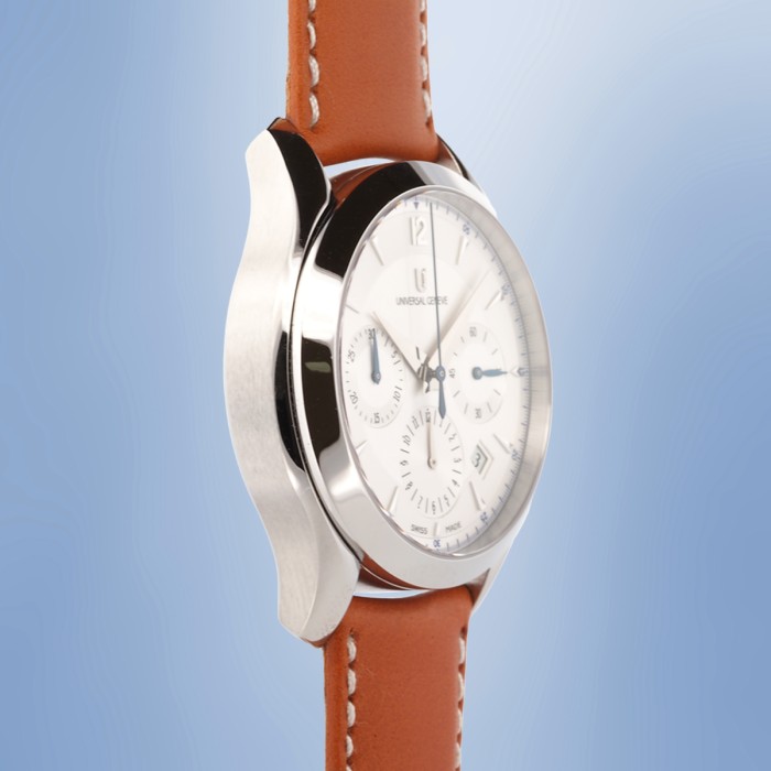 Universal Genève - Okeanos chronograph white dial Ref. 871.128