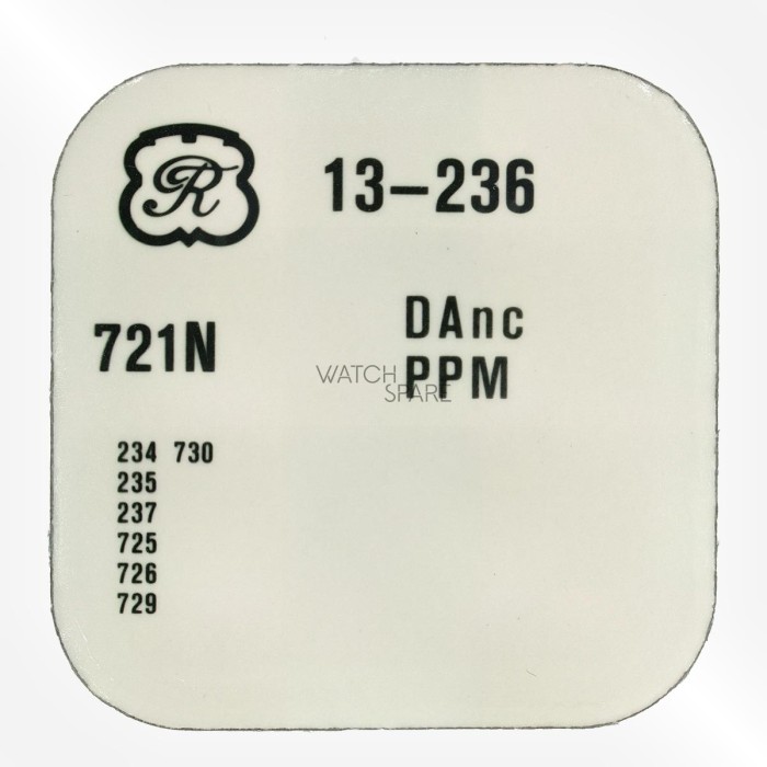 Valjoux Cal. 236 - Balance with flat hairspring, regulated 721