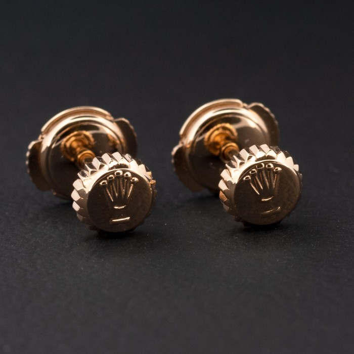 Watch Spare - Earrings made from original Rolex vintage crown of 5.3mm