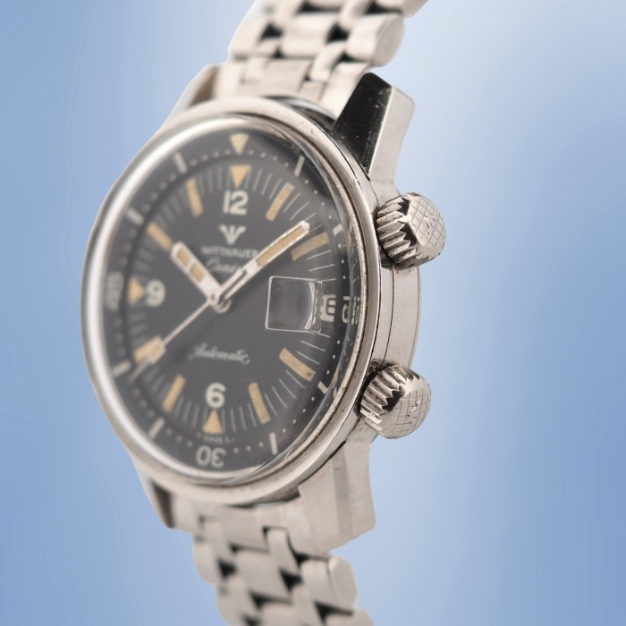 Wittnauer - Super Compressor Vintage Diver with box Circa 1960 Ref. 8007