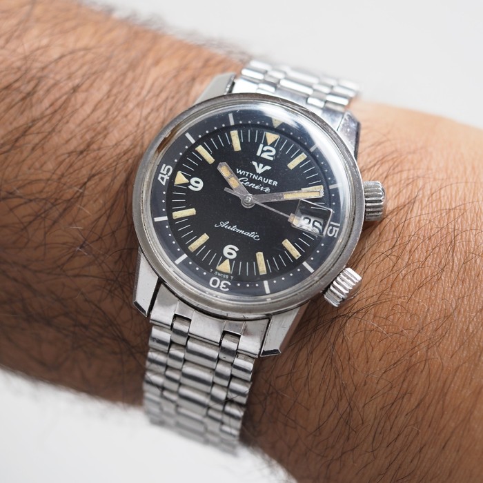 Wittnauer - Super Compressor Vintage Diver with box Circa 1960 Ref. 8007