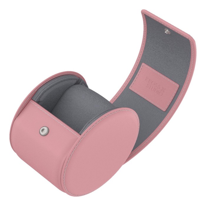 Kross Studio - The Chromatic Watch Roll Collection Baby Pink Leather