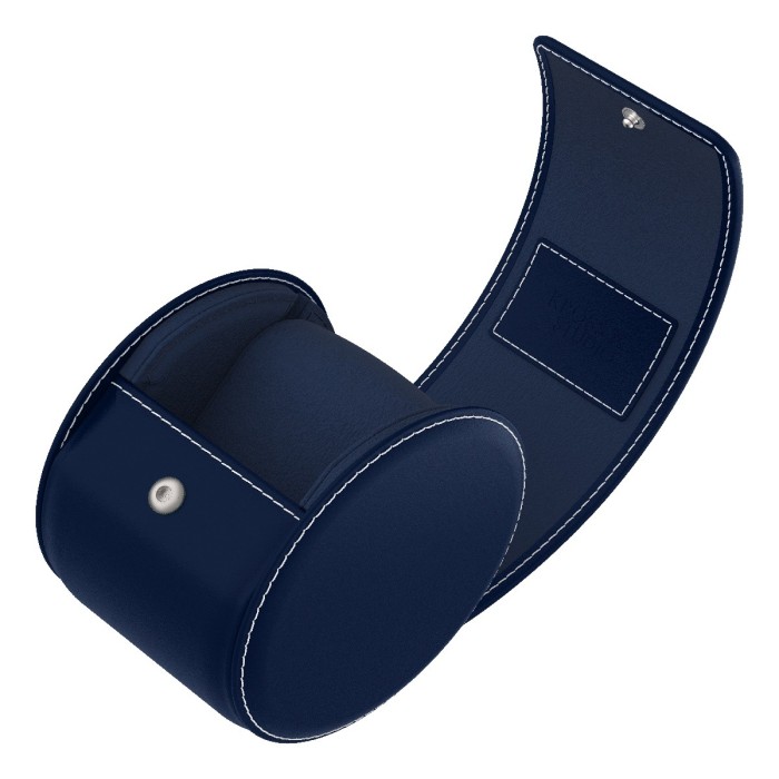 Kross Studio - The Chromatic Watch Roll Collection Navy Blue Leather
