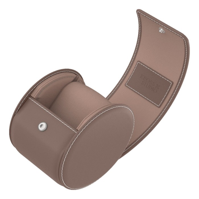 Kross Studio - The Chromatic Watch Roll Collection Taupe Leather