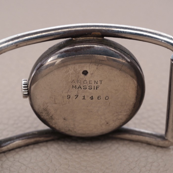 Yema - Bracelet-Watch in solid 925 silver 31x46mm Circa 1970