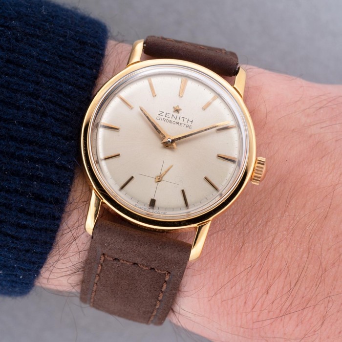 Zenith - Chronomètre Vintage gold plated