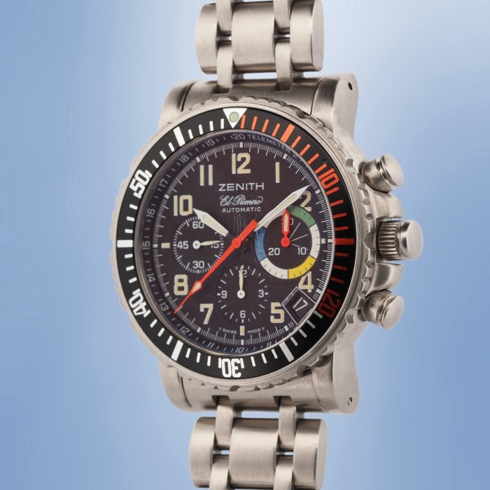 Zenith - Rainbow Flyback El Primero Chronograph Automatic Full Set Circa 2000 Ref. 02.0480.405