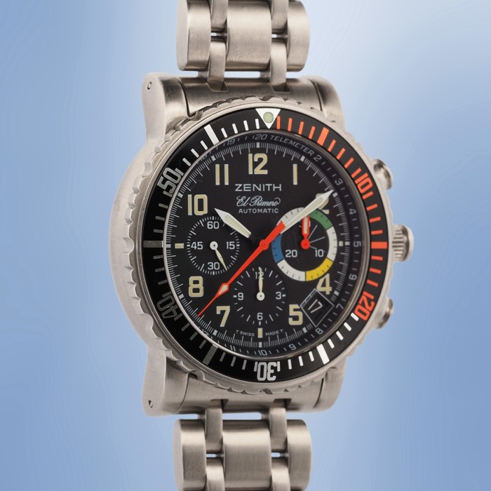 Zenith - Rainbow Flyback El Primero Chronograph Automatic Full Set Circa 2000 Ref. 02.0480.405