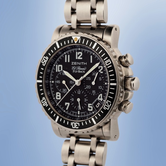 Zenith - Rainbow Flyback El Primero Chronograph Automatic Circa 1995 Ref. 01/02.0470.405