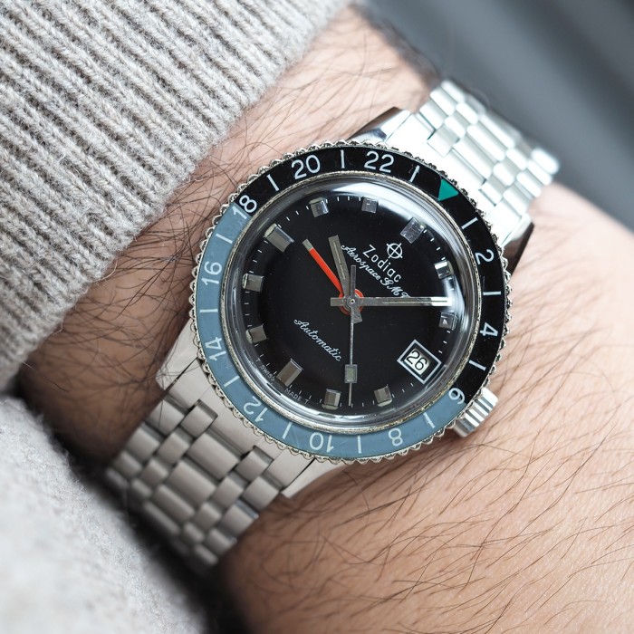 Zodiac - Aerospace GMT Circa 1960 JB Champion Bracelet