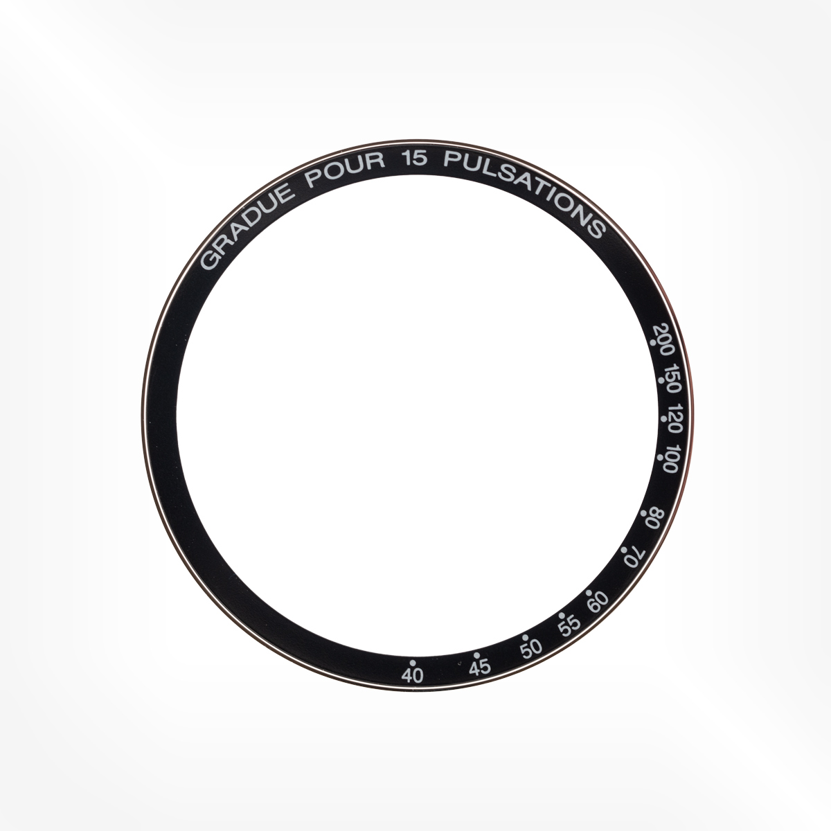 Omega Lunette Gradue pour 15 pulsations pour Speedmaster